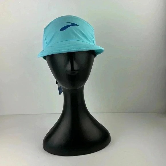 BROOKS UNISEX LIGHTWEIGHT PACKABLE HAT VIVID TEAL OSFA - Picture 1 of 7